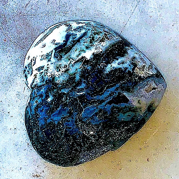 MOSS AGATE DRUZY HEART CRYSTAL NATURAL QUARTZ GEMSTONE NEW HEALING STONES - Picture 13 of 14